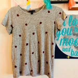 J. Crew lady bug tee